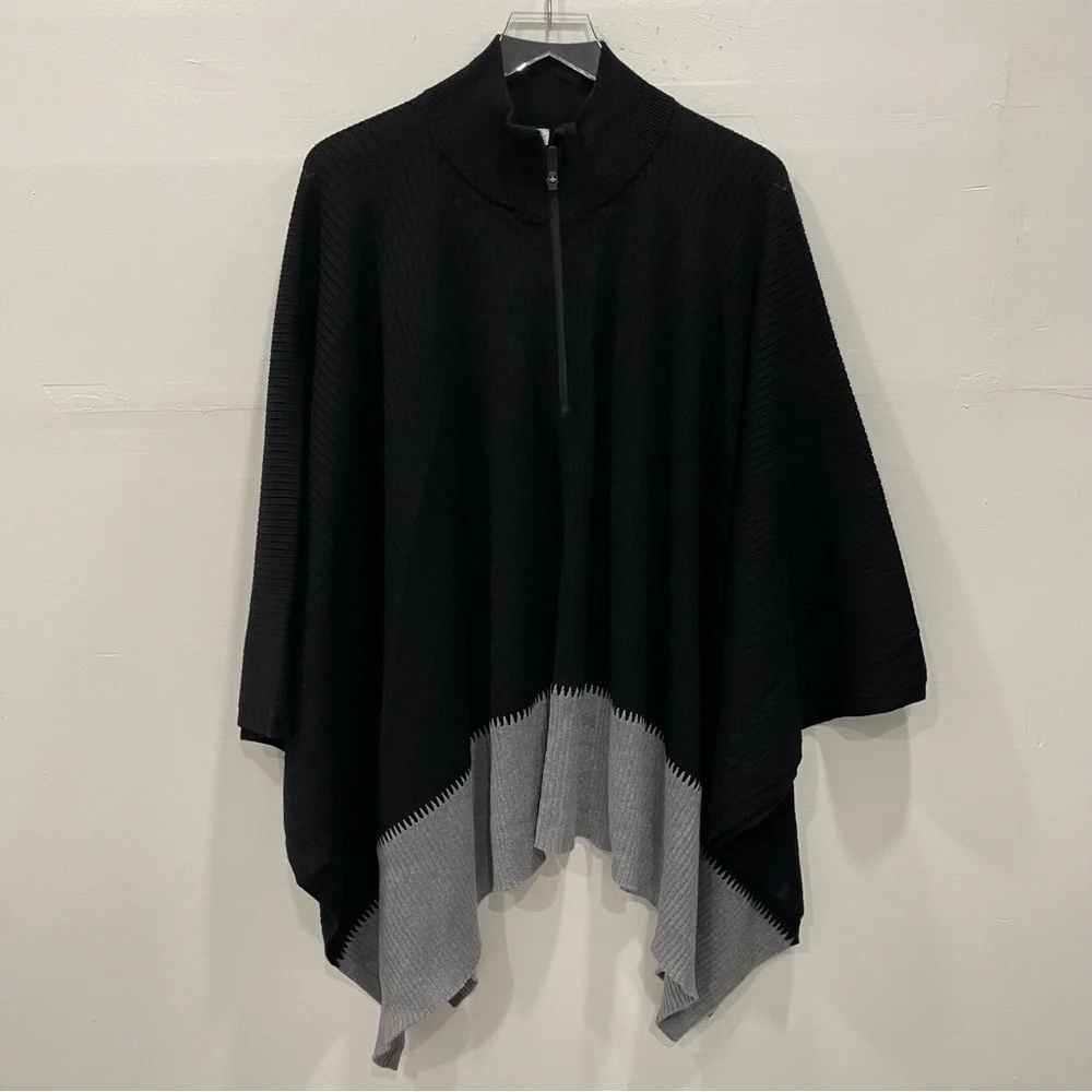 Lululemon On The Go Merino Wool Poncho Oversized Zip High Neck
